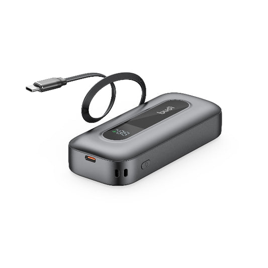 budi - 10000mAh Power Bank
PD 22.5w Retractable Cable