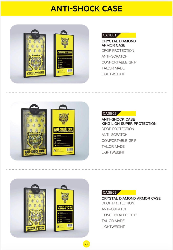budi - MM Lion Anti-Shock Phone Clear Case