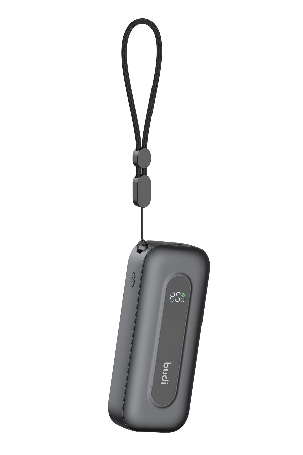 budi 10000mAh Power Bank PD 22.5w Retractable Cable β view 4