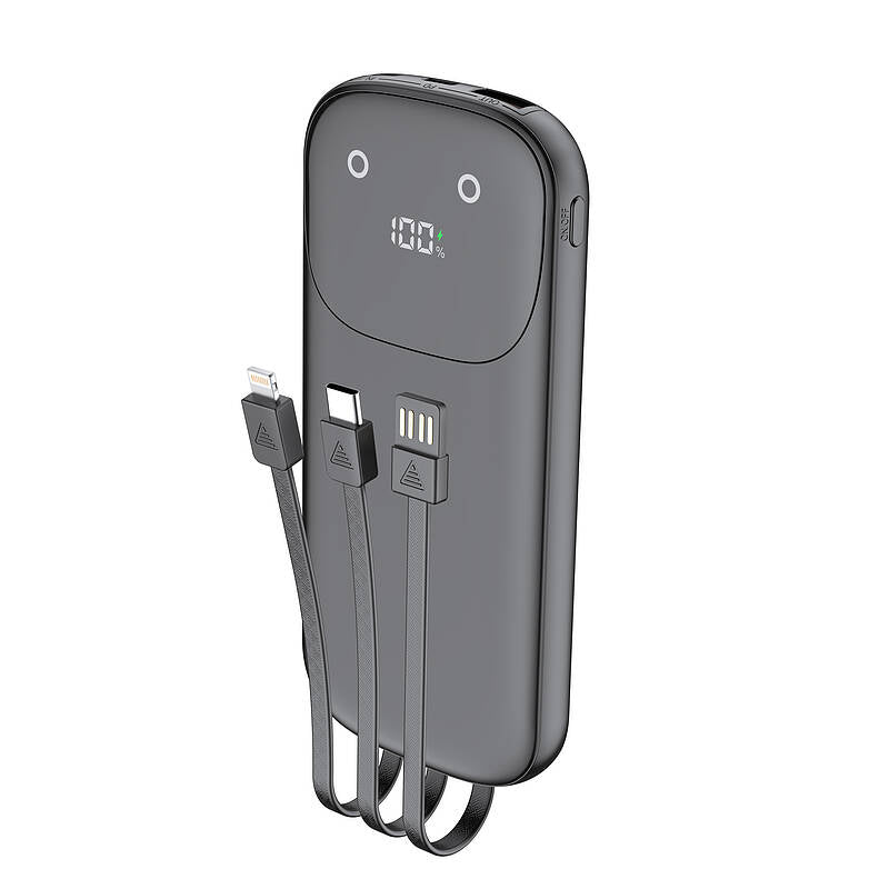 budi - 10,000mAh Powerbank with Built in Cables