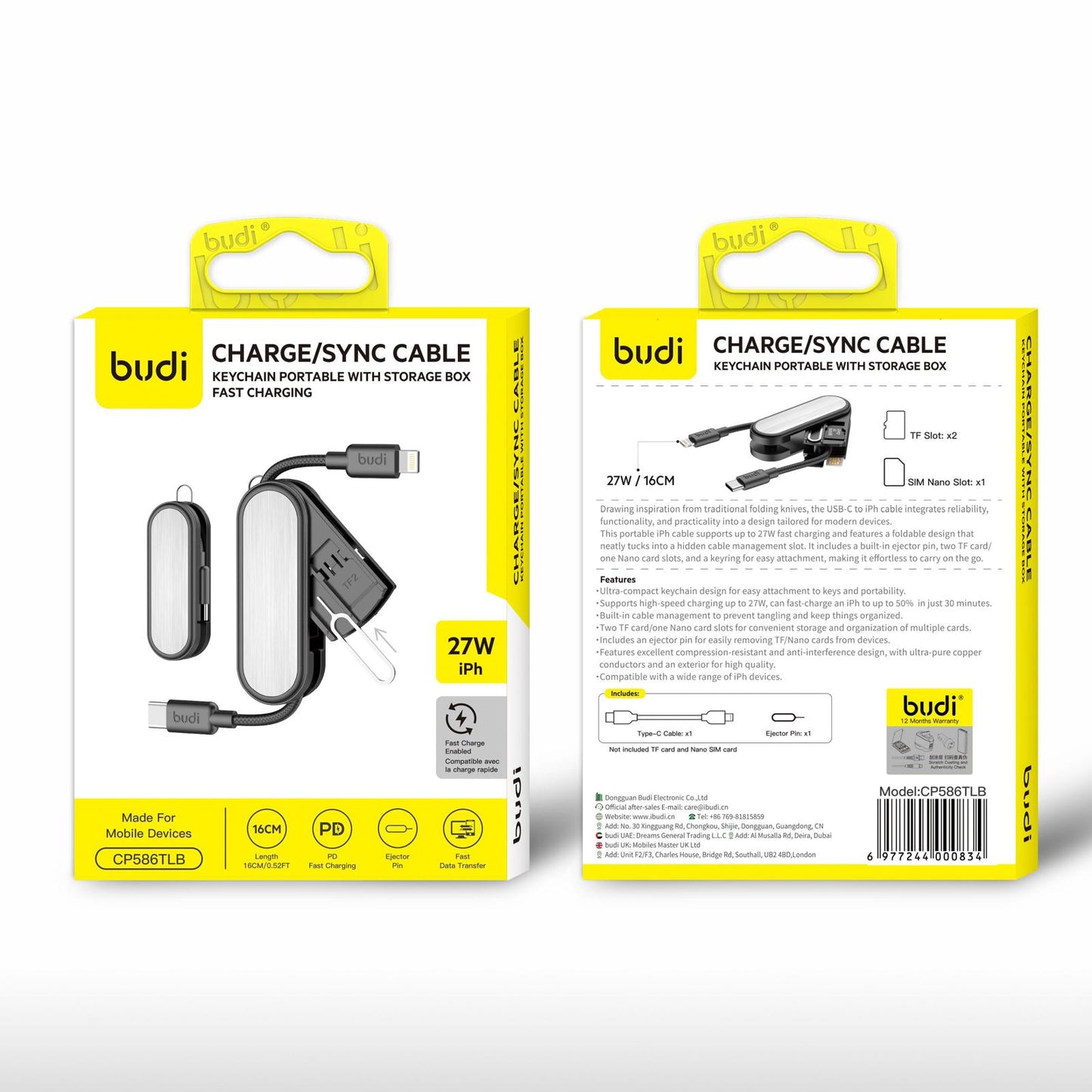 budi - Pocket Charge Cable