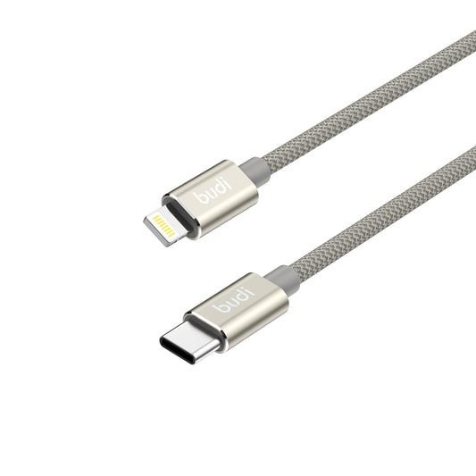 budi - PD 27w Lightning Braided Nylon Charging Cable