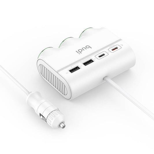 budi - 7 in 1 Car Socket Splitter
With 20W PD/15W USB Charger