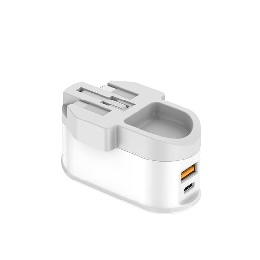 budi - 5 Hour Timer, UK Plug, USB-C & USB-A Slots with foldable Plug