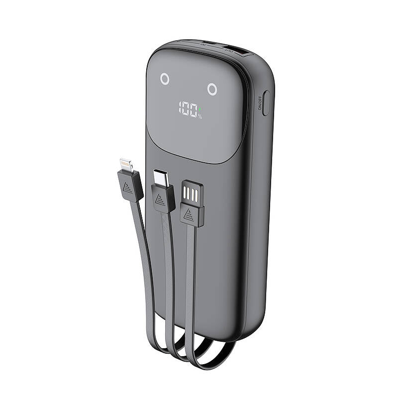 budi - 20,000mAh Powerbank with Built in Cables