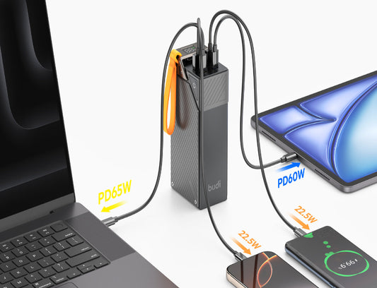 budi - 30,000mAh PD 65 Powerbank