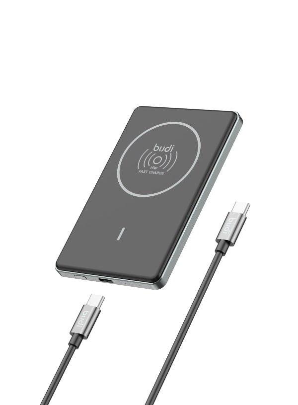 budi - Ultra-Thin 5000mAh
20W PD+Wireless Powerbank