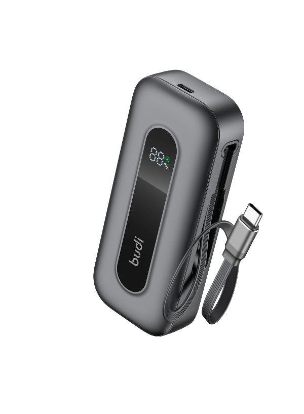 budi - 10000mAh Power Bank
PD 22.5w Retractable Cable