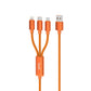 budi - Cosmic Orange 3 in 1 Charging Cable