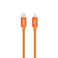 budi - Cosmic Orange Type-C to Lightning Charging Cable