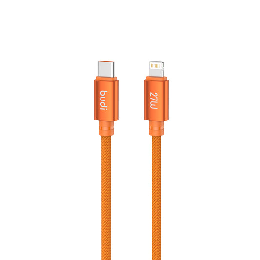 budi - Cosmic Orange Type-C to Lightning Charging Cable