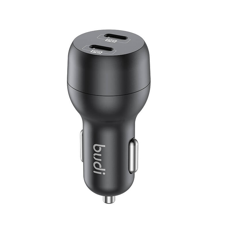 budi - 40W DUAL PD CAR CHARGER + Charger