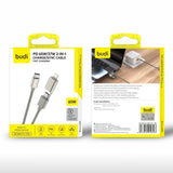 budi - PD 2 in 1 Braided Nylon Charging Cable