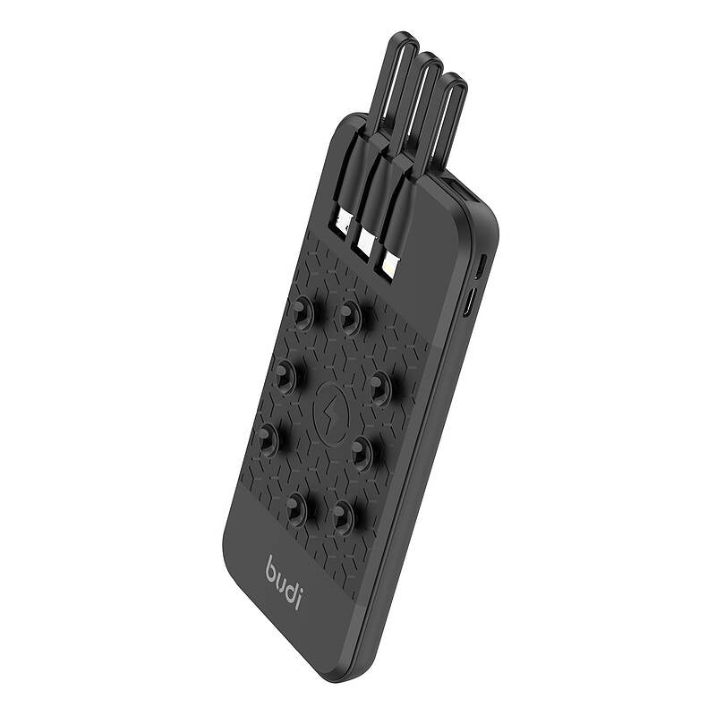budi - Stick Pad Powerbank with Built in Cables