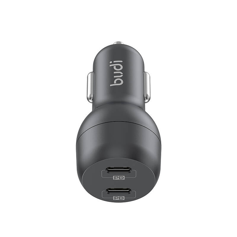 budi - 40W DUAL PD CAR CHARGER + Charger