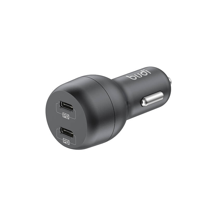 budi - 40W DUAL PD CAR CHARGER + Charger