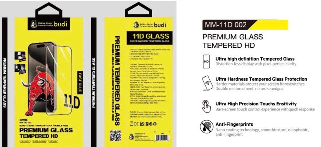 budi - Premium Clear/Privacy Screen Protectors