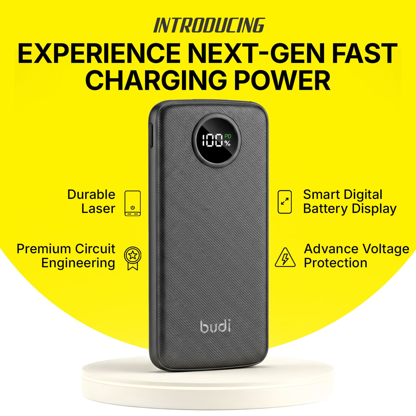budi - Slim 10,000mAh Powerbank