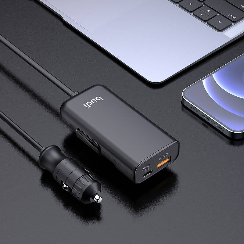 budi - 118w PD and QC3.0 Car Charger