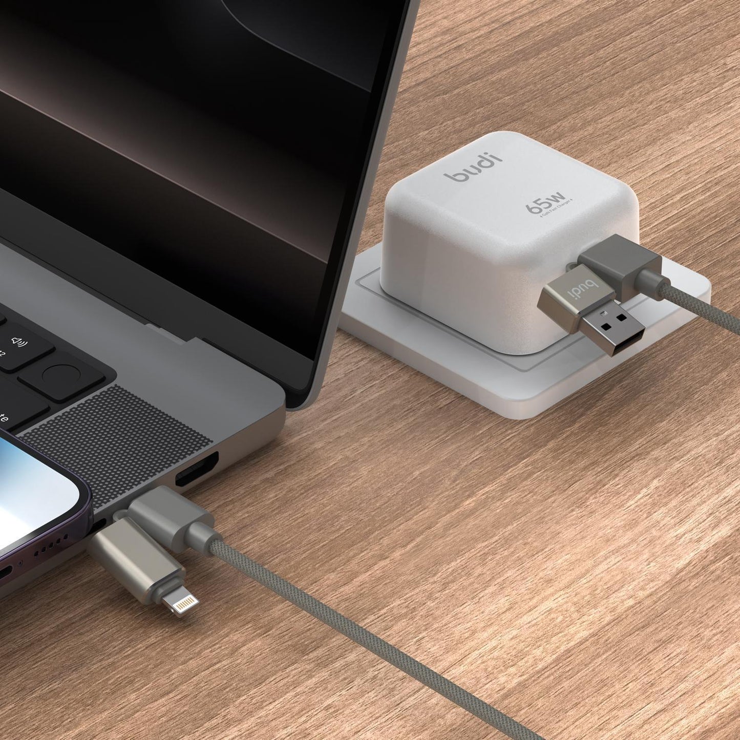 budi - 4 in 1 65w Charging Cable