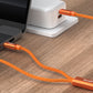 budi - Cosmic Orange Type-C to Type-C/Lightning Charging Cable