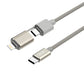 budi - PD 2 in 1 Braided Nylon Charging Cable