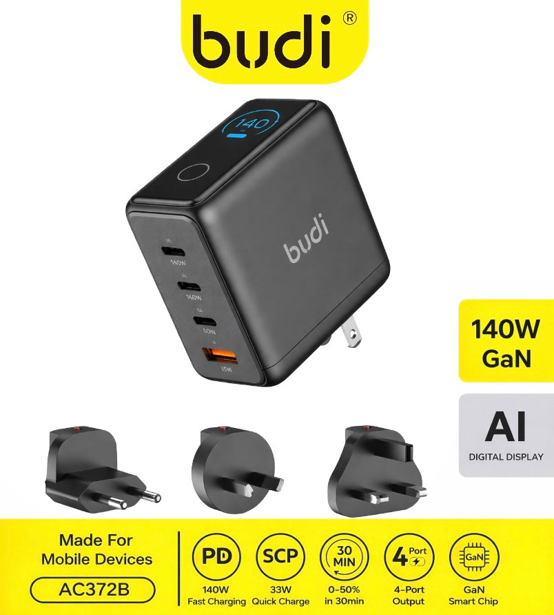 budi - AI GaN 140W Digital Plug