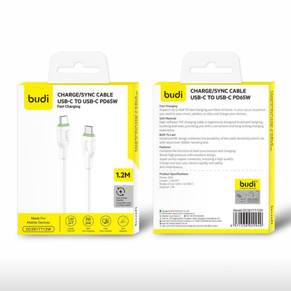 budi Usb-c To Usb-c/Usb-L Pd65w Cable