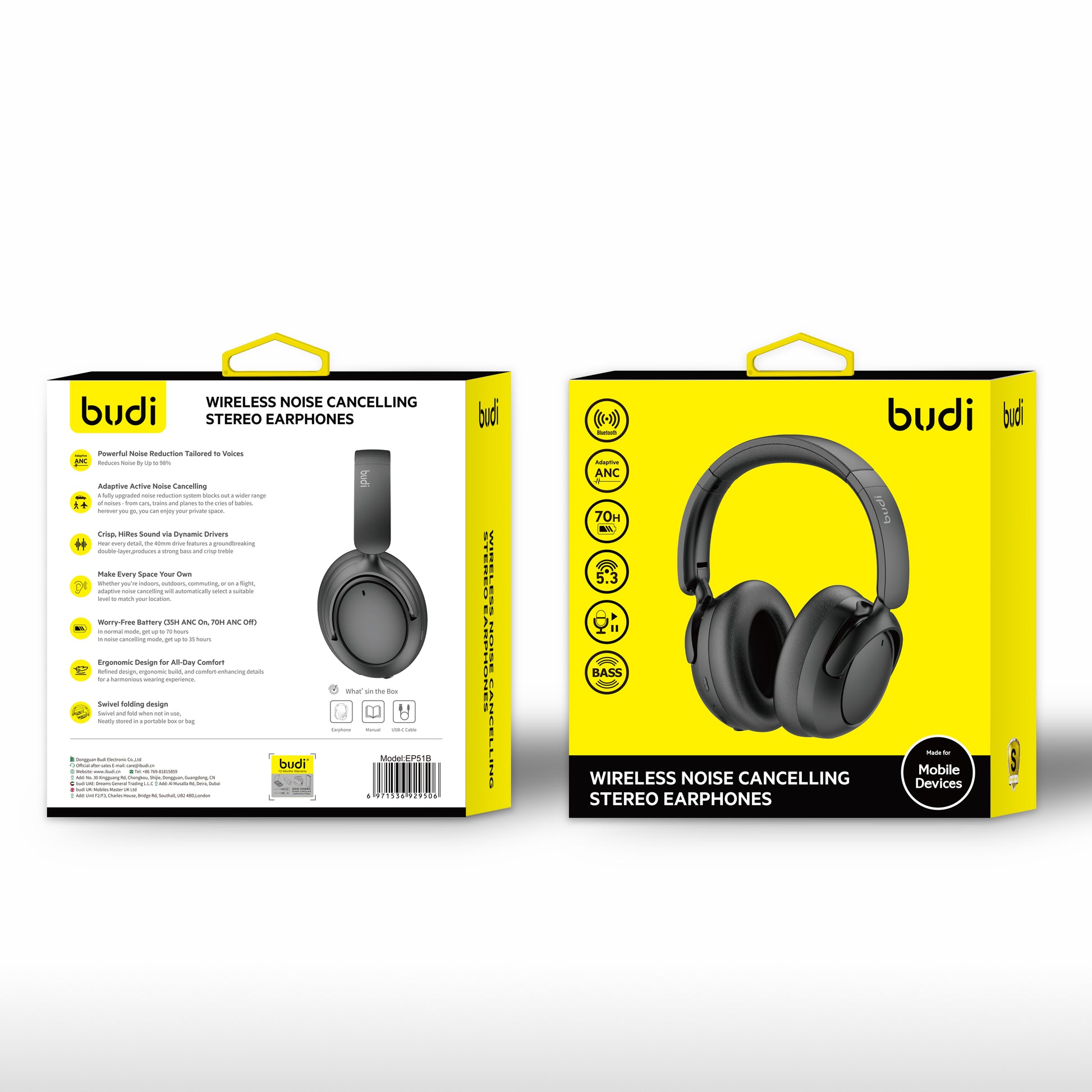 budi - Noise Cancellation Headphones
